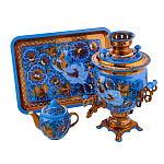 Самовар электрический 3 л "Васильки". Хохлома