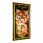 Картина янтарная "Тигрица с детенышем" 115х40см, фотография 2. Интернет-магазин ЛАВКА ПОДАРКОВ