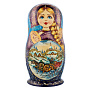 Матрешка "Зимняя тройка" 5 мест, фотография 2. Интернет-магазин ЛАВКА ПОДАРКОВ