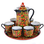 0016374  Хохлома НАБОР ДЛЯ СОКА на 6 персон
