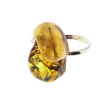 0080488 Янтарь КОЛЬЦО "Янтарь на дереве" 