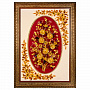 Панно янтарное "Цветы" 60х90 см, фотография 1. Интернет-магазин ЛАВКА ПОДАРКОВ