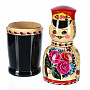 Футляр для бутылки 0,7 л "Матрешка Семеновская. Парень", фотография 3. Интернет-магазин ЛАВКА ПОДАРКОВ