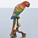 0023792 Традиции ФАБЕРЖЕ Сувенир-ШКАТУЛКА "ПОПУГАЙ АРА" В13-10