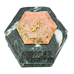 200383/8008 Нат.камень ШКАТУЛКА 120*100*70 мм 