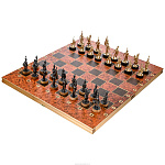 Шахматы с металлическими фигурами "Бородинское сражение" 60х50 см