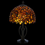 0073052 Янтарь ЛАМПА  настольная высота D=25 см  (800/700)