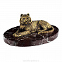 Бронзовая скульптура на подставке из камня "Тигр", фотография 2. Интернет-магазин ЛАВКА ПОДАРКОВ