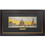 /35*72см Офорт цветной  "Москва.Красная площадь.19век 