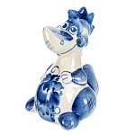  ГЖЕЛЬ Скульптура "ДРАКОН" зоран h=10 см