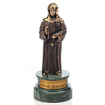 0017855/РЛЗ Бронза Скульптура "Матрона Московская" подставка-мрамор 16см 