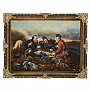 Картина янтарная "Охотники на привале" 60х80 см, фотография 7. Интернет-магазин ЛАВКА ПОДАРКОВ