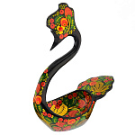 4290/25*20*9см Хохлома Ковш "Лебедь" 25*20*9см без ковшиков