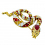 Змея Символ 2025 года. Брошь "Змейка". Традиции Фаберже, фотография 1. Интернет-магазин ЛАВКА ПОДАРКОВ