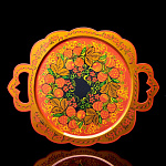 0055247 Поднос Хохлома "Клубнички" 41*32см с ручками