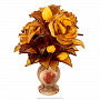 Сувенир "Букет цветов" Оникс, янтарь, смола 14,5 см, фотография 2. Интернет-магазин ЛАВКА ПОДАРКОВ