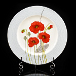 Блюдо круглое "Маки". Форма Премиум. ИФЗ