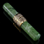 0061846 ЗлатоустЧехол для хранения сигары( Курительный набор), нефрит в П/У