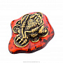Статуэтка с янтарем "Трехлапая жаба" , фотография 2. Интернет-магазин ЛАВКА ПОДАРКОВ