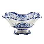 /коб Гжель Конфетница  "КВАДРАТ" в кобальте Авт. Алехин С.С. 