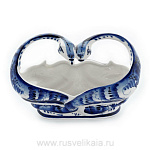 0010680  Гжель Фигур. "Змея с шапочкой" цветная