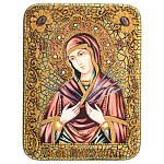 0050716/15*20см Икона подарочная"БМ "Семистрельная"мор.дуб(RTI-324.m)