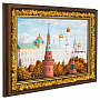 Картина янтарная "Большой Кремлевский дворец" 24х15 см, фотография 1. Интернет-магазин ЛАВКА ПОДАРКОВ