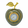 Часы настольные из оникса "Яблоко", фотография 1. Интернет-магазин ЛАВКА ПОДАРКОВ