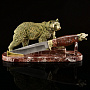Нож сувенирный "Медведь" на подставке, фотография 1. Интернет-магазин ЛАВКА ПОДАРКОВ