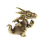 0074569 Микляихское литье Статуэтка "ДРАКОН"с тюльпанами Ж-66