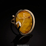 Кольцо с янтарем (серебро 925*) 6.36 гр., фотография 2. Интернет-магазин ЛАВКА ПОДАРКОВ