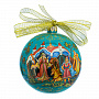 Новогодний елочный шар с росписью "Конек-горбунок", фотография 5. Интернет-магазин ЛАВКА ПОДАРКОВ