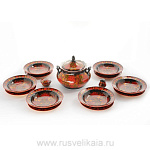 28478  Хохлома НАБОР ДЛЯ ПЕРВЫХ БЛЮД на 6 персон 15 предметов