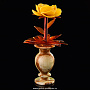 Сувенир "Роза в вазе" (янтарь, оникс), фотография 3. Интернет-магазин ЛАВКА ПОДАРКОВ