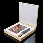 0029543  НАБОР подарочный "НОЖИ":книга+НОЖ  в ПУ