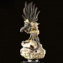Эксклюзивная скульптура "Сокол" (серебро 925), фотография 2. Интернет-магазин ЛАВКА ПОДАРКОВ