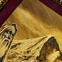 Картина на сусальном золоте "Монах на фоне горы Арарат" 46х35 см, фотография 4. Интернет-магазин ЛАВКА ПОДАРКОВ