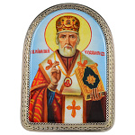 Икона "Николай Чудотворец" настольная 7 х 10 см