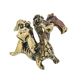 0072089 Бронза Статуэтка  "ГОРЫНЫЧ" дракон 3,5*4*3,5см 