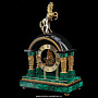 Часы каминные из малахита и бронзы с позолотой "Конь", фотография 2. Интернет-магазин ЛАВКА ПОДАРКОВ