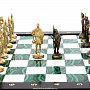 Шахматы из натурального камня с бронзовыми фигурами "Русь", фотография 4. Интернет-магазин ЛАВКА ПОДАРКОВ