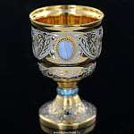 0021531 Златоуст ЧАРКА  с кабошонами (инкрустация)  в П/У (162)