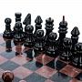 Шахматы с каменными фигурами 40х40 см, фотография 1. Интернет-магазин ЛАВКА ПОДАРКОВ