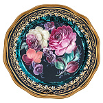 203102 Поднос с авторской росписью D-17 см А1862
