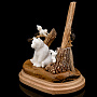 Подставка под ручку со скульптурой из рога лося и кости мамонта "Медведь", фотография 3. Интернет-магазин ЛАВКА ПОДАРКОВ