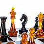 Шахматы с янтарными фигурами "Кенигсберг" 40х40 см, фотография 5. Интернет-магазин ЛАВКА ПОДАРКОВ