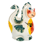 0072153 Фарфор Скльптура ДРАКОН ЦВЕТОК h8 см