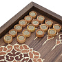 Нарды-шашки-шахматы деревянные маркетри "Султан" 49х25 см, фотография 7. Интернет-магазин ЛАВКА ПОДАРКОВ