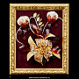 Панно янтарное "Лилии тигровые", фотография 1. Интернет-магазин ЛАВКА ПОДАРКОВ
