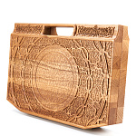 0057279/RTR-104.L Лото в резном чемоданчике  из ясеня "АРАБЕСКА-4" 